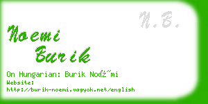 noemi burik business card